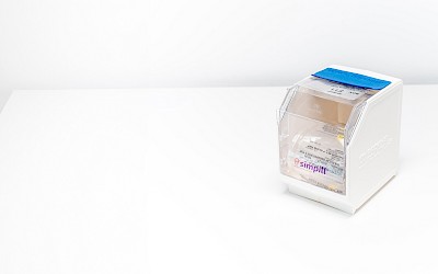 Blisterbox zur Veranschaulichung der Mitarbeiter:innen von simpill